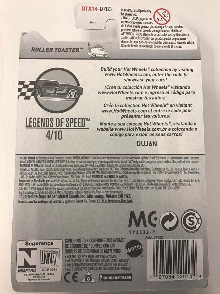 Roller Toaster - 2017 - Legends Of Speed toy car collectible - Main Image 2