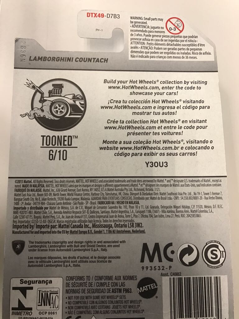 Lamborghini Countach Tooned - Tooned™ toy car collectible - Main Image 2