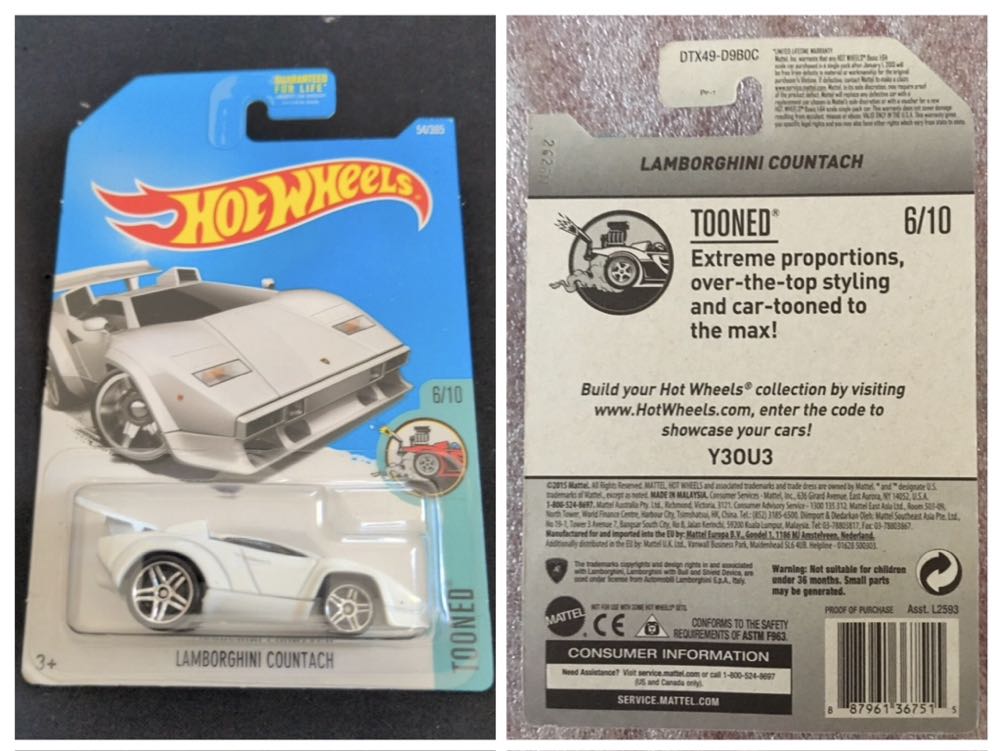 Lamborghini Countach Tooned - Tooned™ toy car collectible - Main Image 4