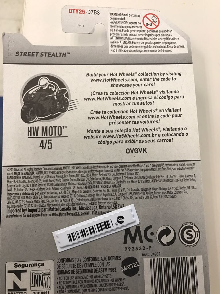 Street Stealth - 2017 - HW Moto toy car collectible - Main Image 2