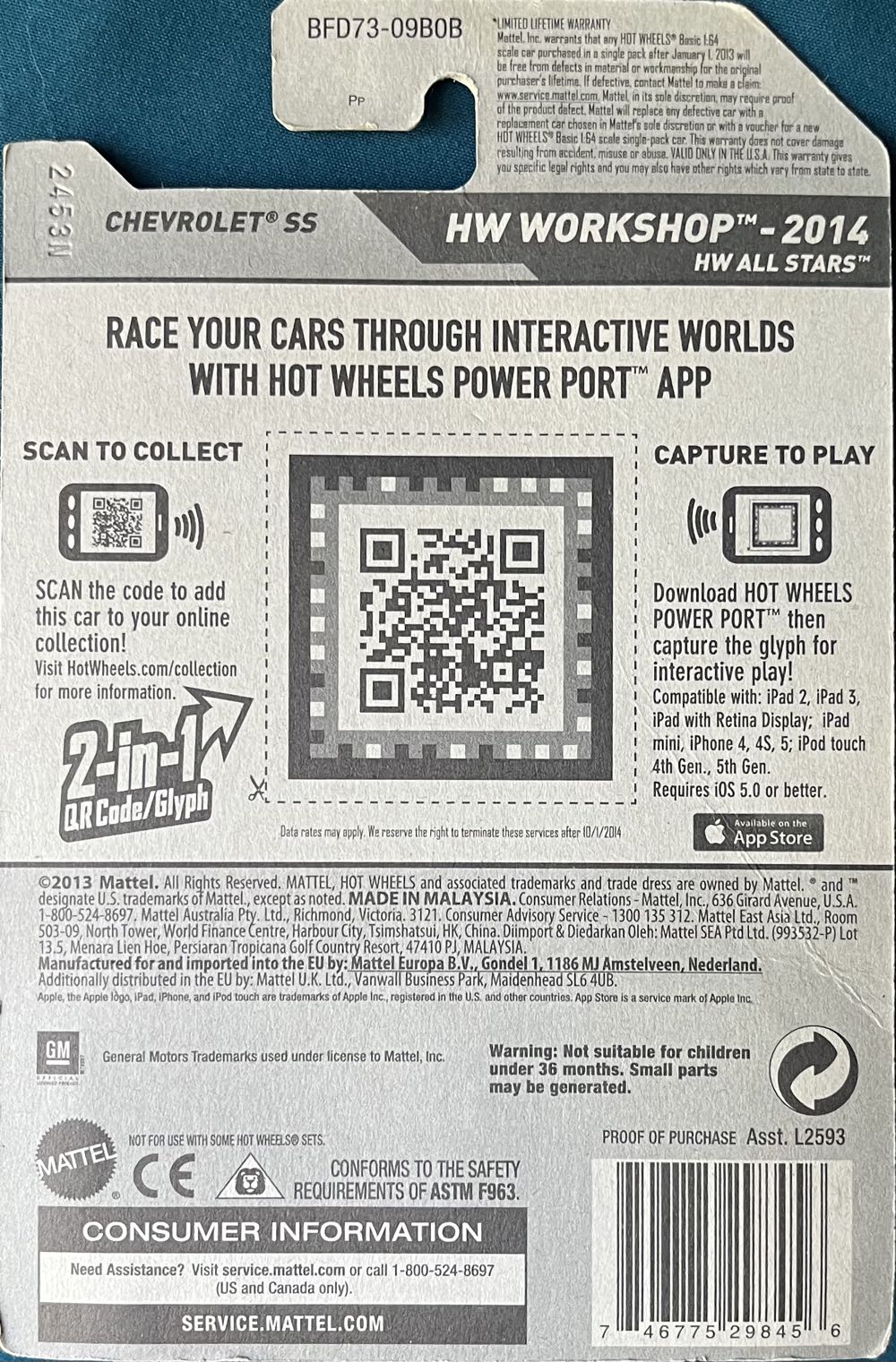 Chevrolet SS - 2014 - HW Workshop - All Stars toy car collectible - Main Image 2