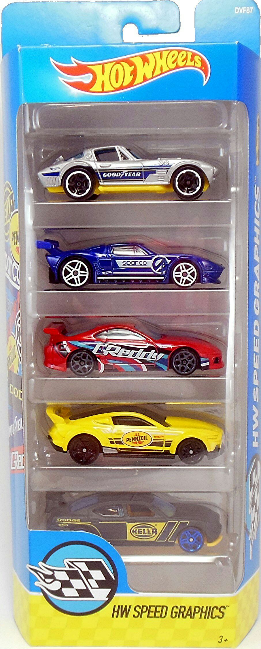 Toyota Supra (HW) - 2017 HW Speed Graphics 5-Pack toy car collectible - Main Image 2