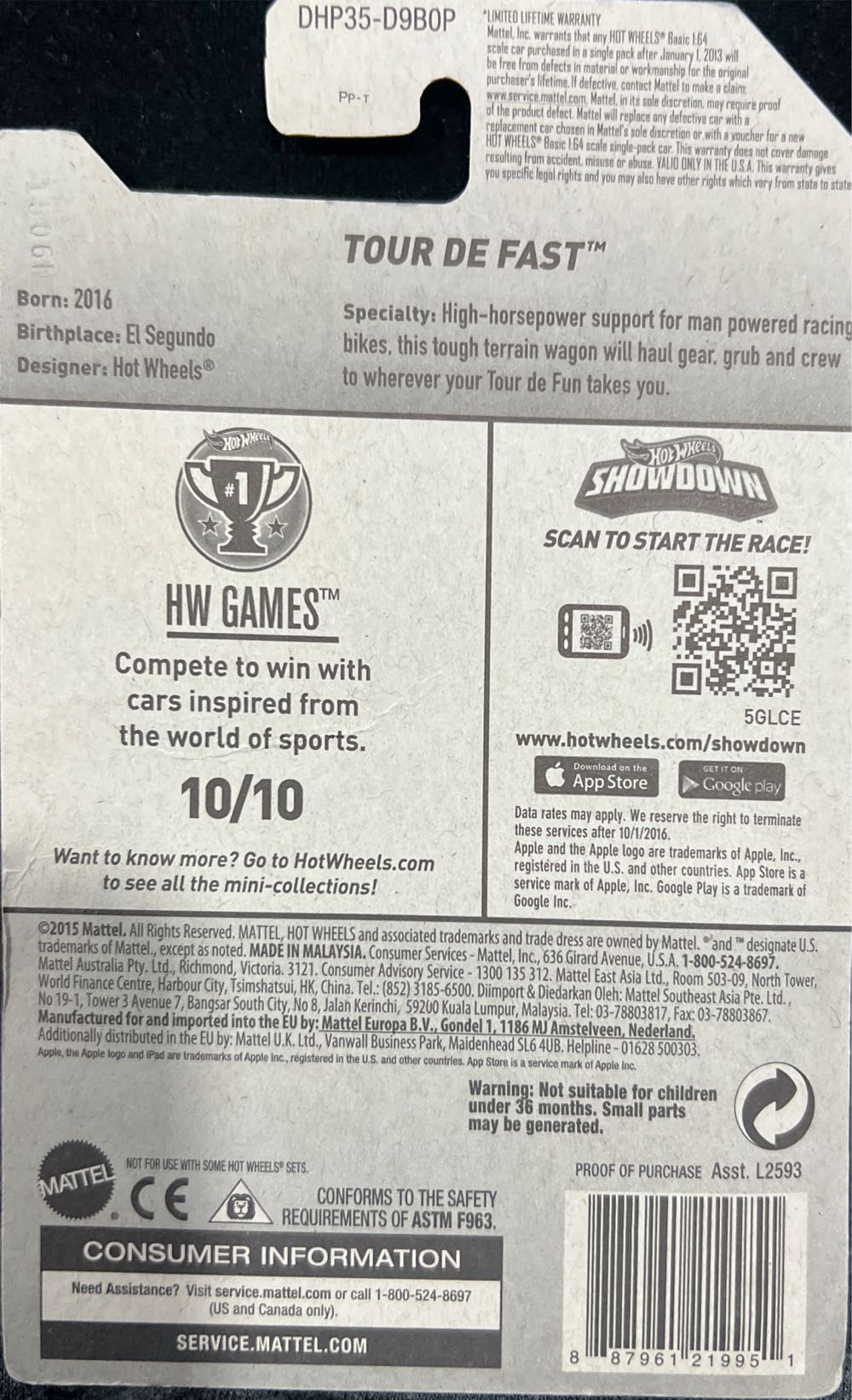 Tour De Fast ‘16 - HW Games toy car collectible - Main Image 3