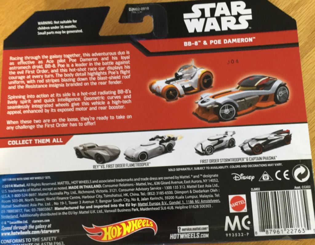 Star Wars: The Force Awakens: BB-8 & Poe Dameron  toy car collectible - Main Image 2