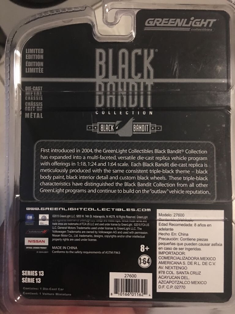 GL Black Bandit 1984 Chevrolet Monte Carlo SS - 2015 Black Bandit Series 13 toy car collectible - Main Image 2