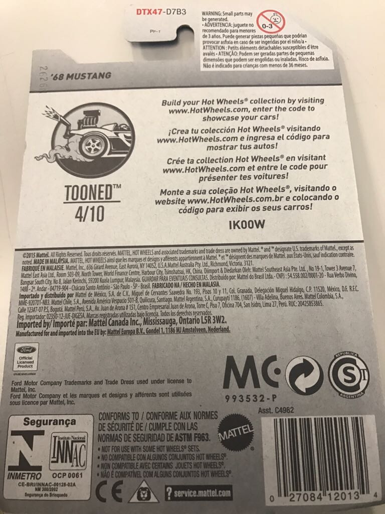 ’68 Mustang - 2017 Tooned toy car collectible - Main Image 2