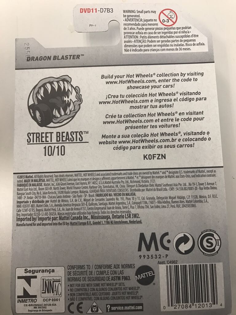 Dragon Blaster - Street Beasts toy car collectible - Main Image 2