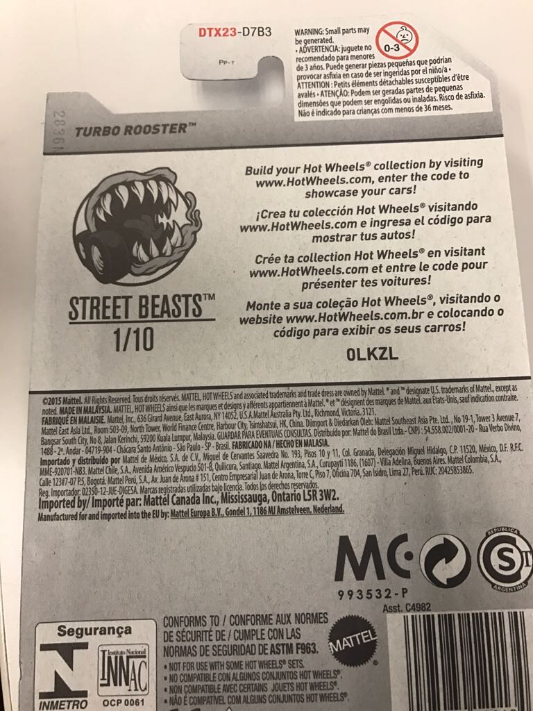 Turbo Rooster - Street Beasts toy car collectible - Main Image 2