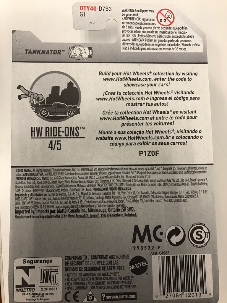 Tanknator - ’17 HW Ride-ons toy car collectible - Main Image 2