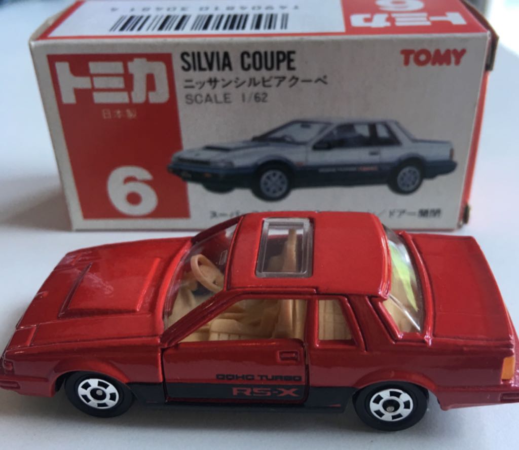 6.1 Tomy Red Silvia Coupe - JAPAN - Tomy toy car collectible - Main Image 1