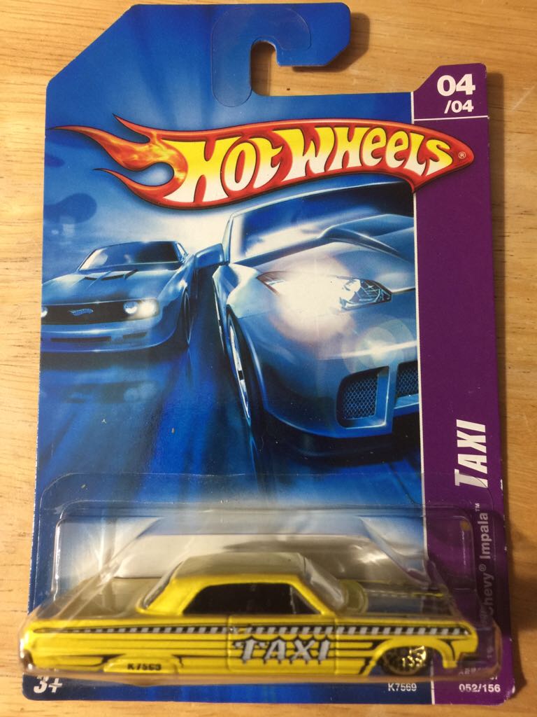 Hot Wheels 1964 Chevy Impala - Taxi toy car collectible - Main Image 1