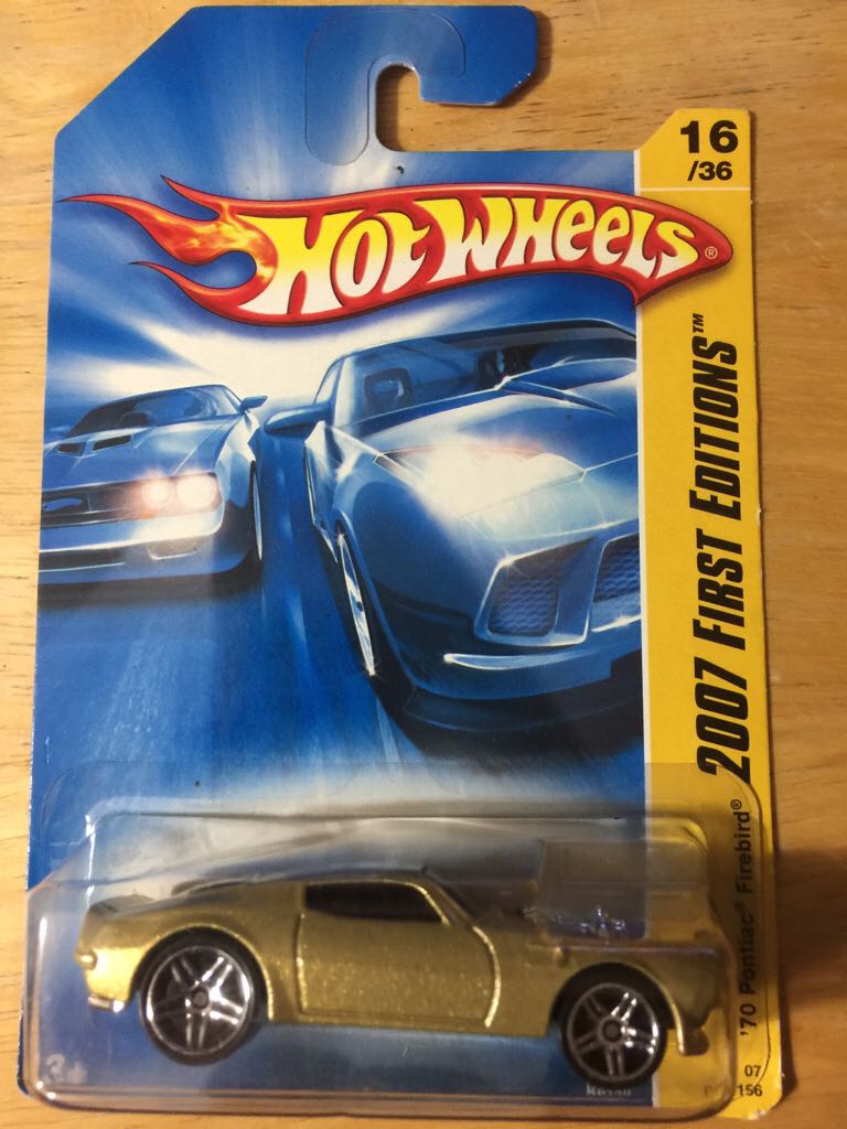 Hot Wheels ’70 Pontiac Firebird - 2007 First Editions toy car collectible - Main Image 1