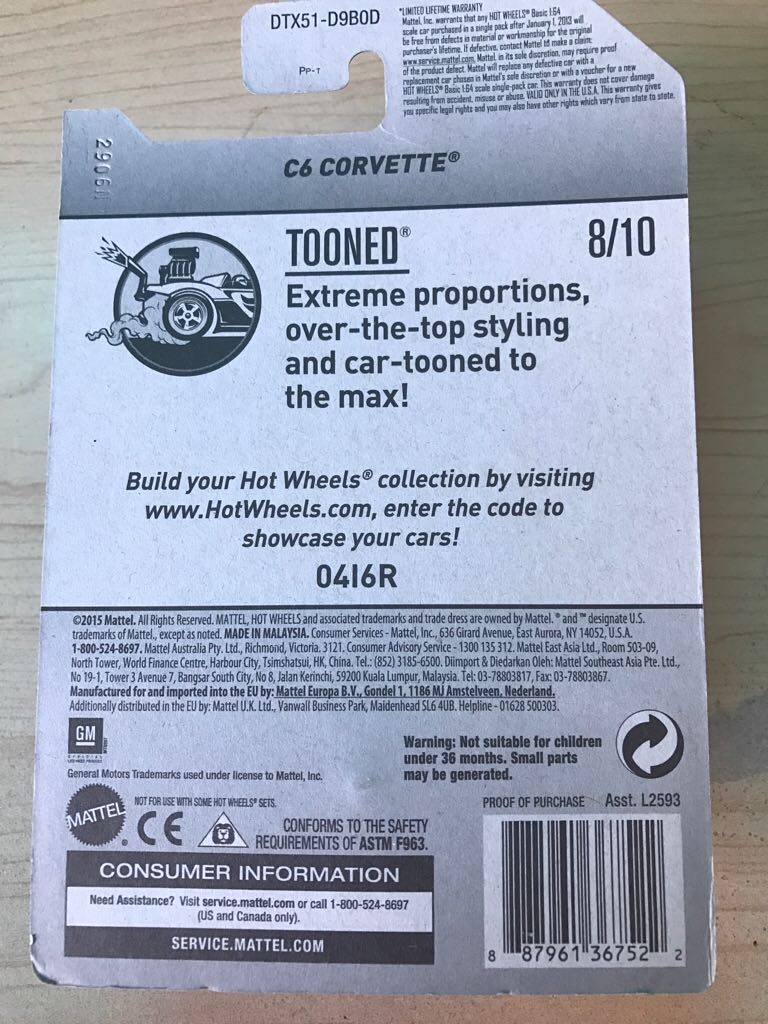 Hot Wheels - ’16 Tooned toy car collectible - Main Image 2