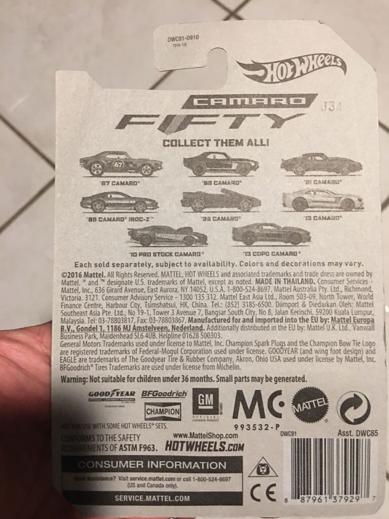 ’10 Pro Stock Camaro - Camaro Fifty toy car collectible - Main Image 2