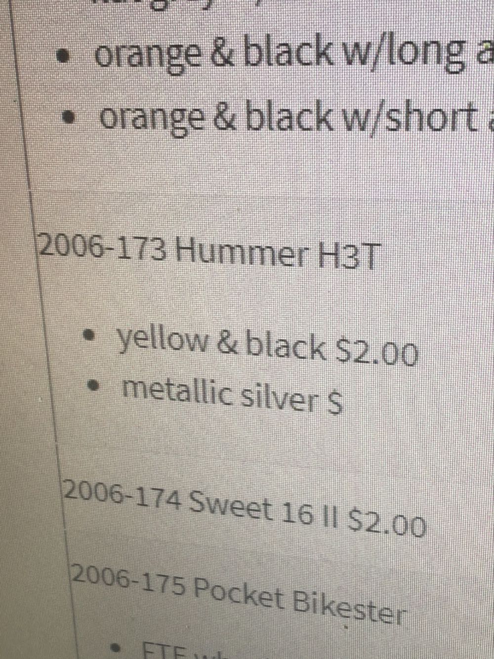 Hummer ‘04 H3T Concept - Hot Wheels - Hummer H3T toy car collectible - Main Image 3