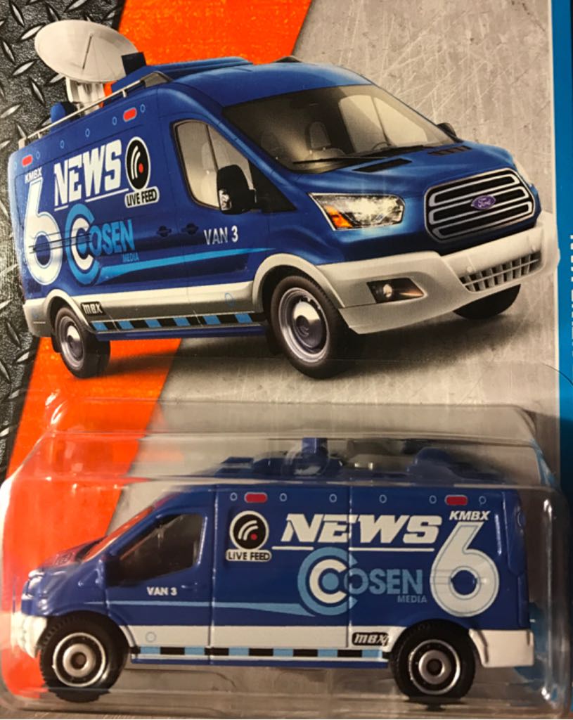 Ford Transit News Van 2014 - MBX Mainline toy car collectible - Main Image 1