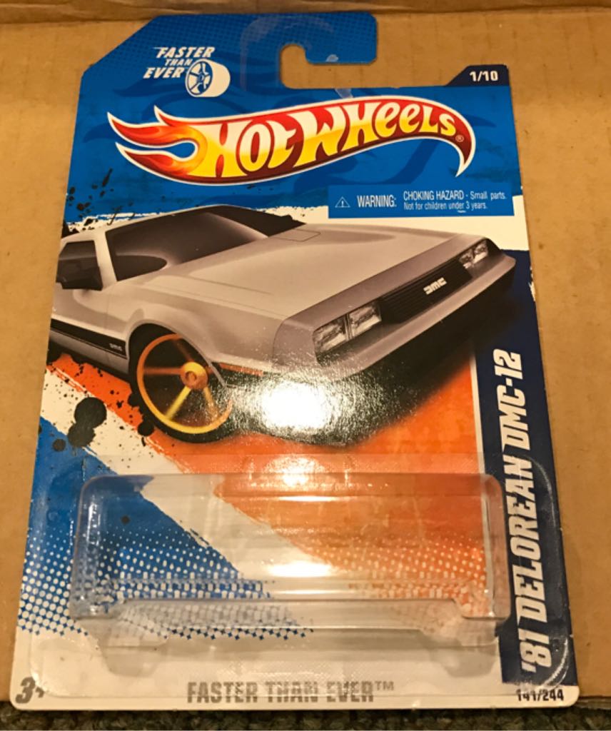 Delorean DMC-12 ’81 - ’10 Faster Then Ever toy car collectible - Main Image 2