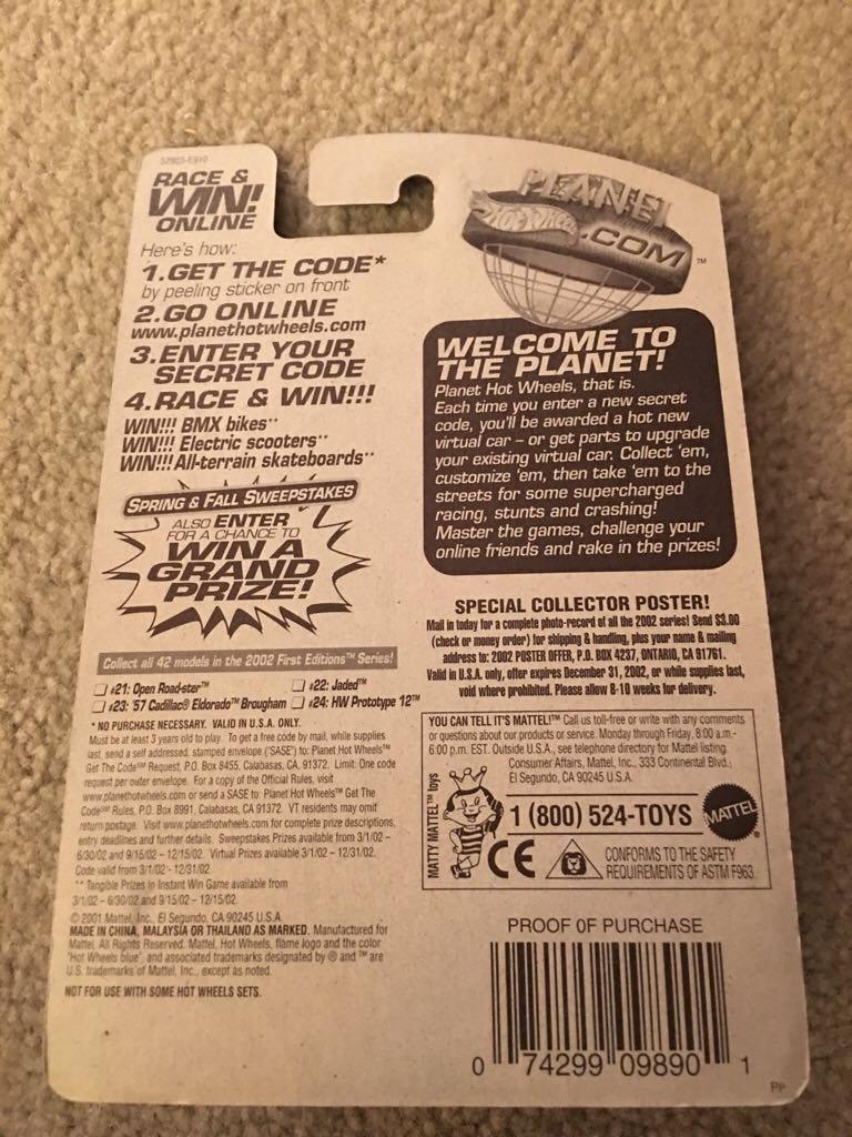 HW Prototype 12 - 2002 First Editions toy car collectible - Main Image 2