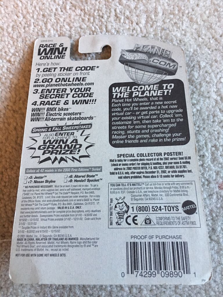 5/42 Jester - 2002 - HW First Editions™️ toy car collectible - Main Image 2