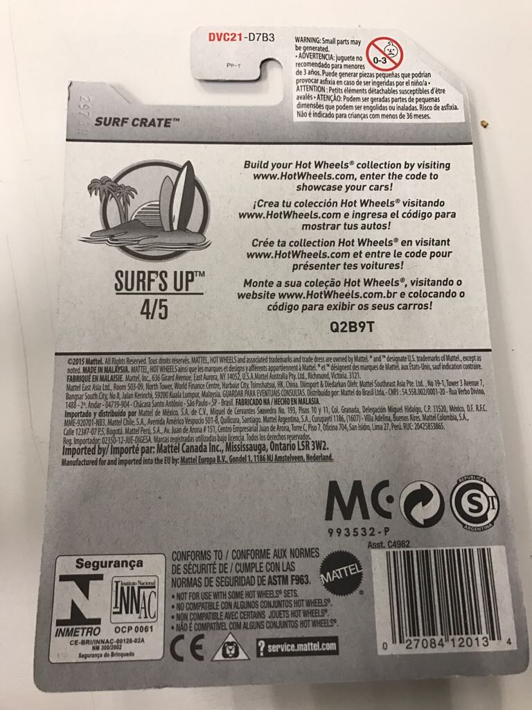 Surf Crate - 2017 HW Surf’s Up toy car collectible - Main Image 2