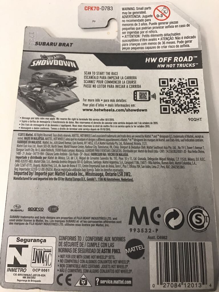 Subaru Brat - ’14 HW Off Road toy car collectible - Main Image 2