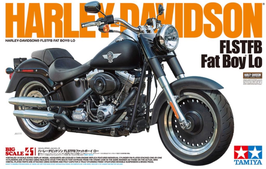 Harley Davidson Fatboy - אופנוע toy car collectible - Main Image 1
