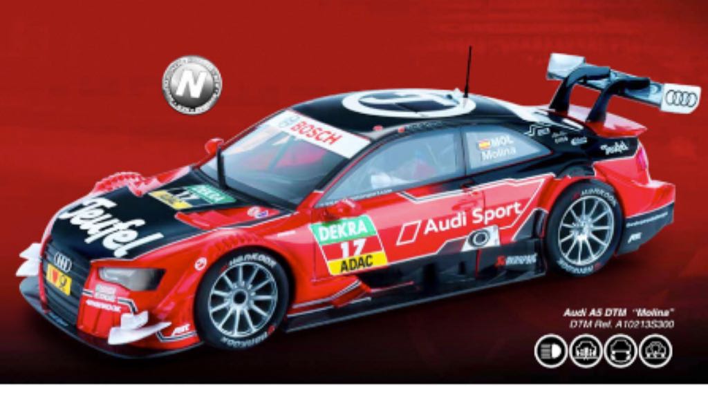 Audi A5 DTM Scalextric N17 Molina - DTM 2010’s toy car collectible - Main Image 1