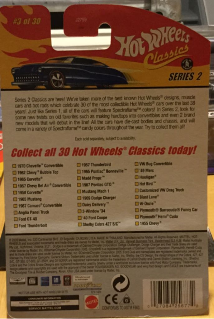 1965 Corvette J2759 - Classics Series 2 toy car collectible - Main Image 2