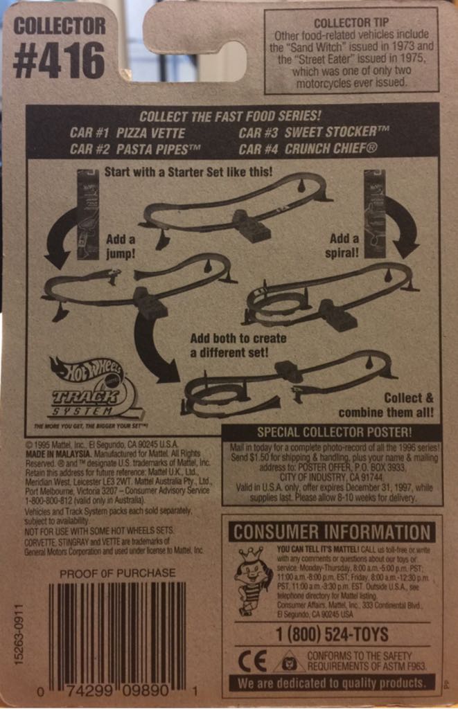 1978 Corvette 15263-0911 - Fast Food Series toy car collectible - Main Image 2