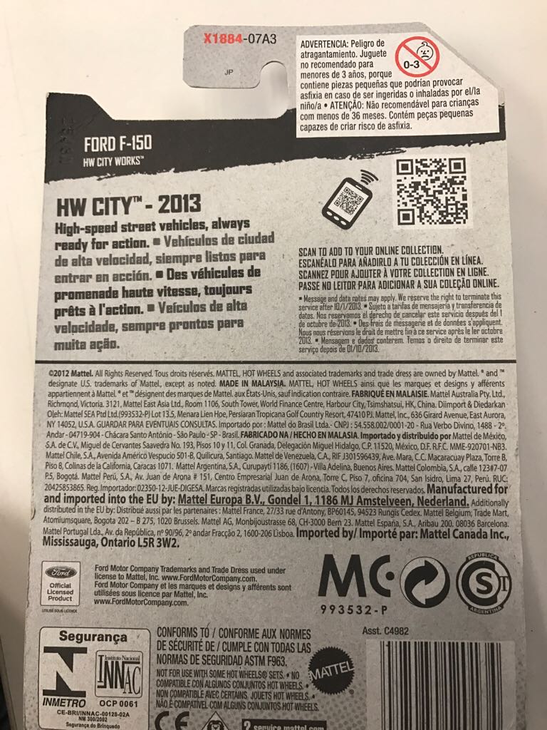Ford F-150 - 2013 HW City toy car collectible - Main Image 2