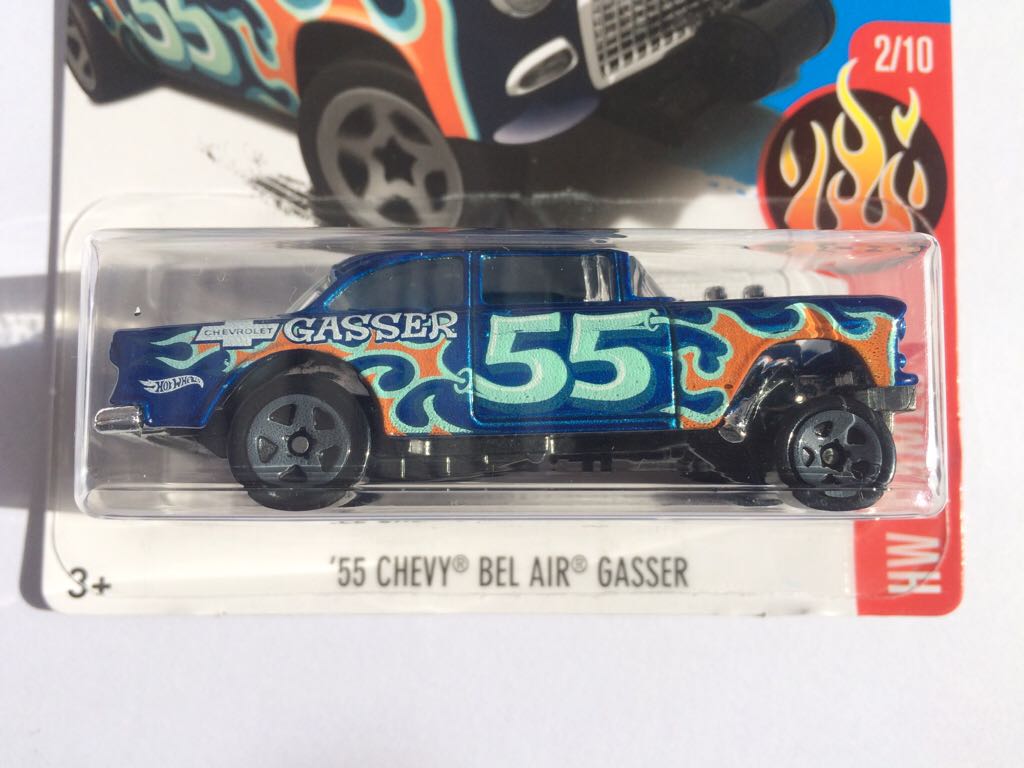 GAS# Chevy Bel Air - HW Flames toy car collectible - Main Image 2