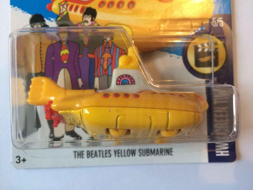 The Beatle Yellow Submarine - ’16 HW Screen Time toy car collectible - Main Image 2