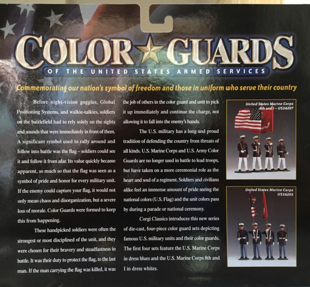 United States Marine Corps Color Guards  toy car collectible - Main Image 2