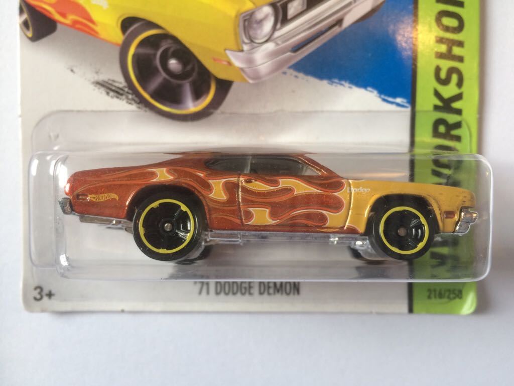 ’71 Dodge Demon - ’14 HW Workshop - Heat Fleet toy car collectible - Main Image 2
