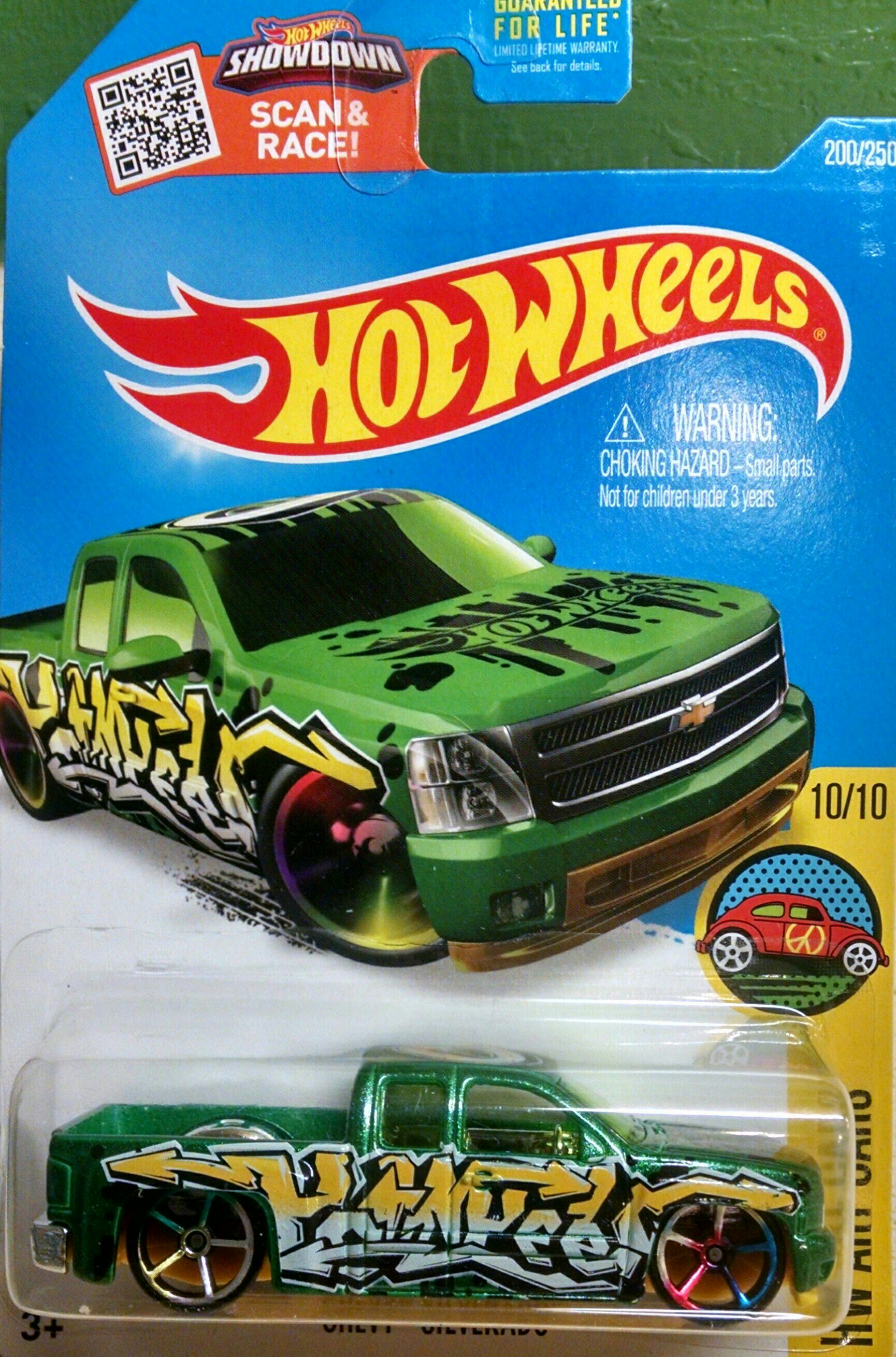 Chevy Silverado - HW Art Cars toy car collectible - Main Image 1