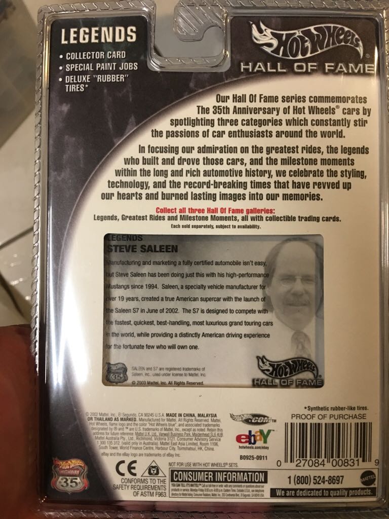 Saleen Hall Of Fame - Hot Wheels Hall Of Fame toy car collectible - Main Image 2