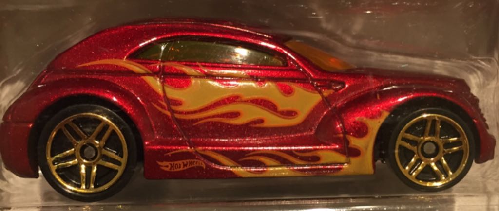Crysler Pronto Red With Gold Flames  toy car collectible - Main Image 1
