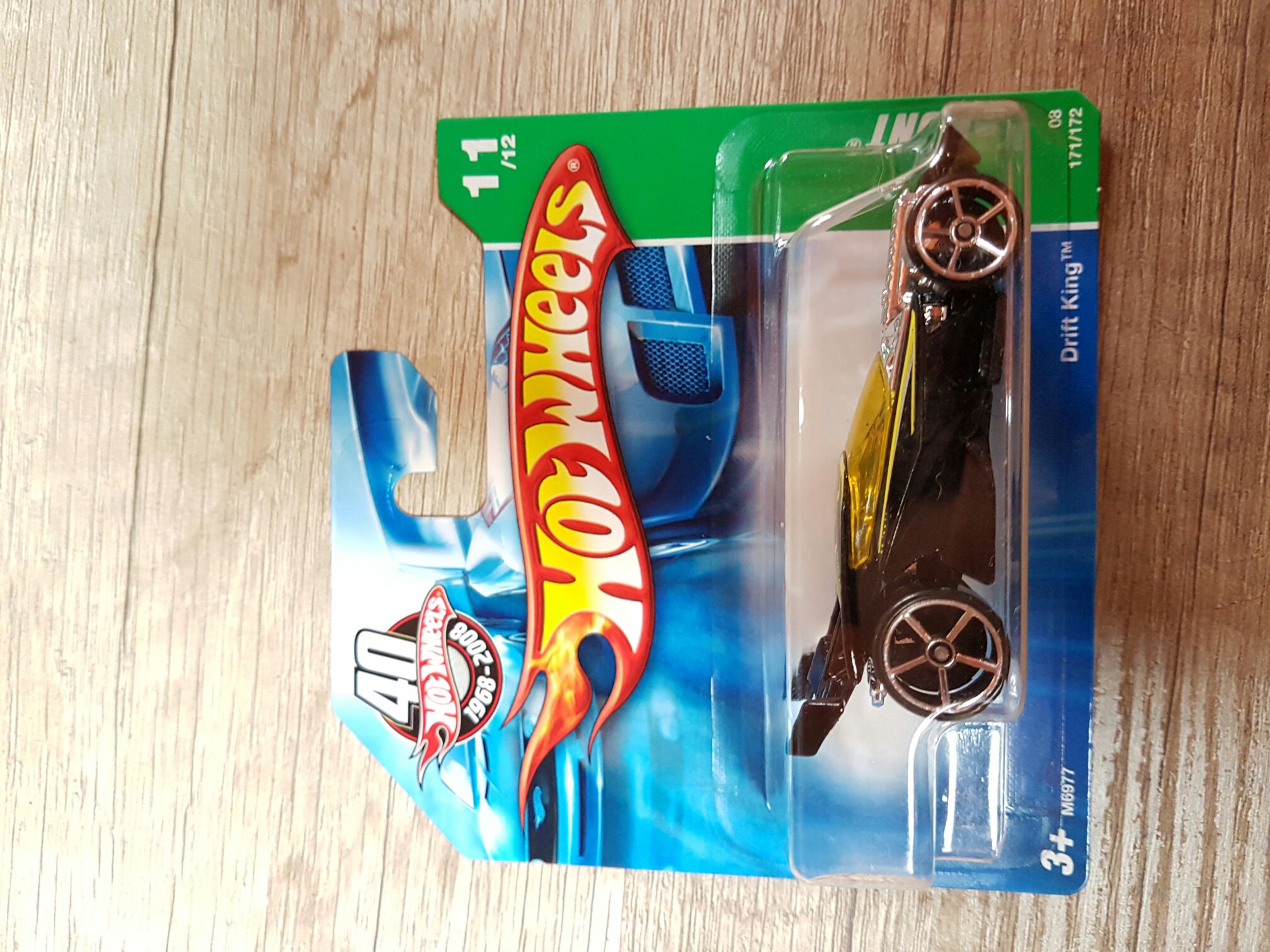 Drift King (HW) Long Card - T-Hunt 2008 toy car collectible - Main Image 2