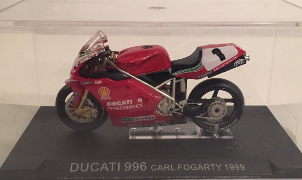Ducati 996 (Carl Fogarty) 1999 toy car collectible - Main Image 1