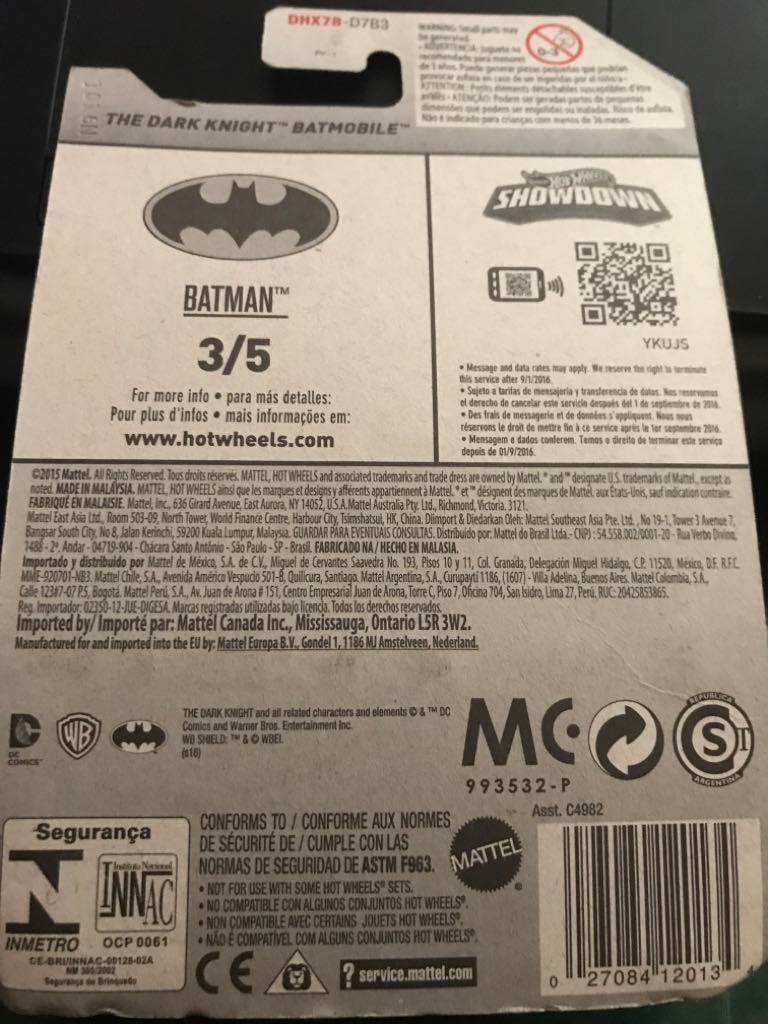 Dark Knight Batmobile, The - BATMAN toy car collectible - Main Image 2