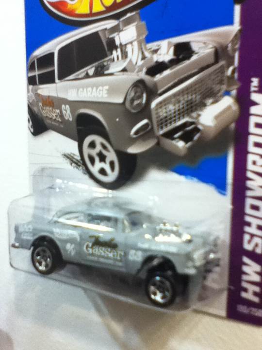 1955 Chevy Bel Air Gasser - HW Showroom: American Turbo toy car collectible - Main Image 2