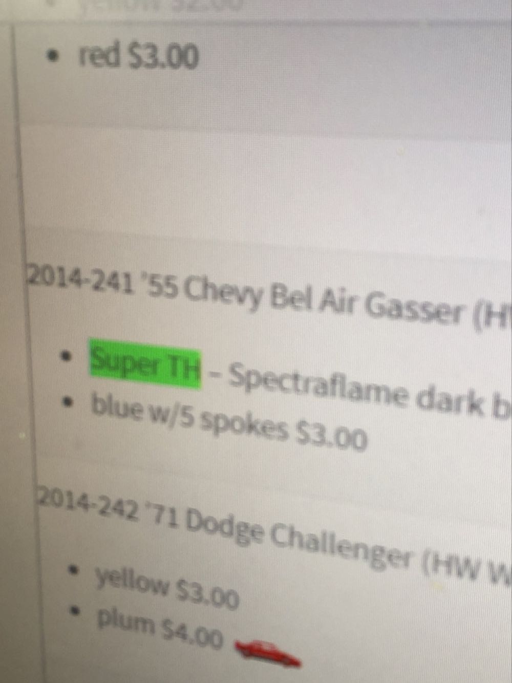 1955 Chevy Bel Air Gasser - HW Showroom: American Turbo toy car collectible - Main Image 3