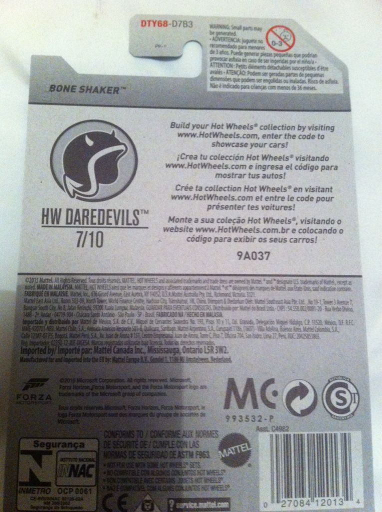 Bone Shaker - HW Daredevils toy car collectible - Main Image 2