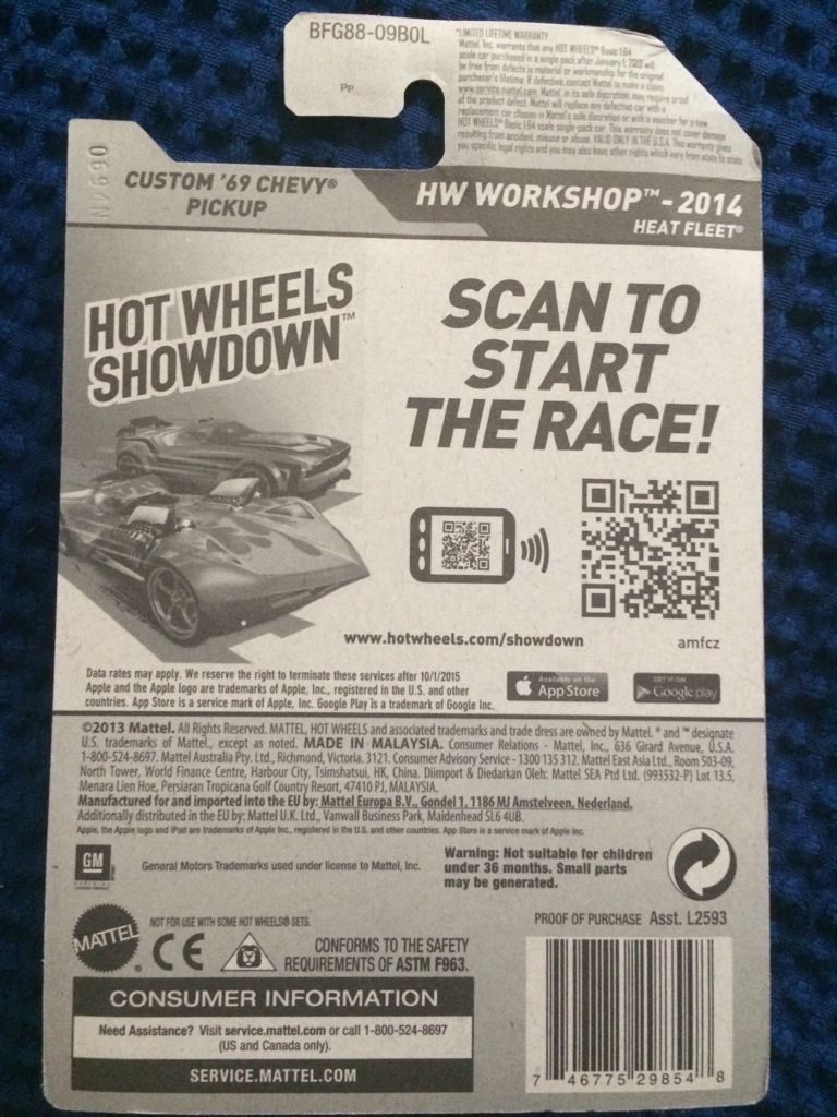 Zamac Custom Chevy Pickup 1969 - ZAMAC toy car collectible - Main Image 2