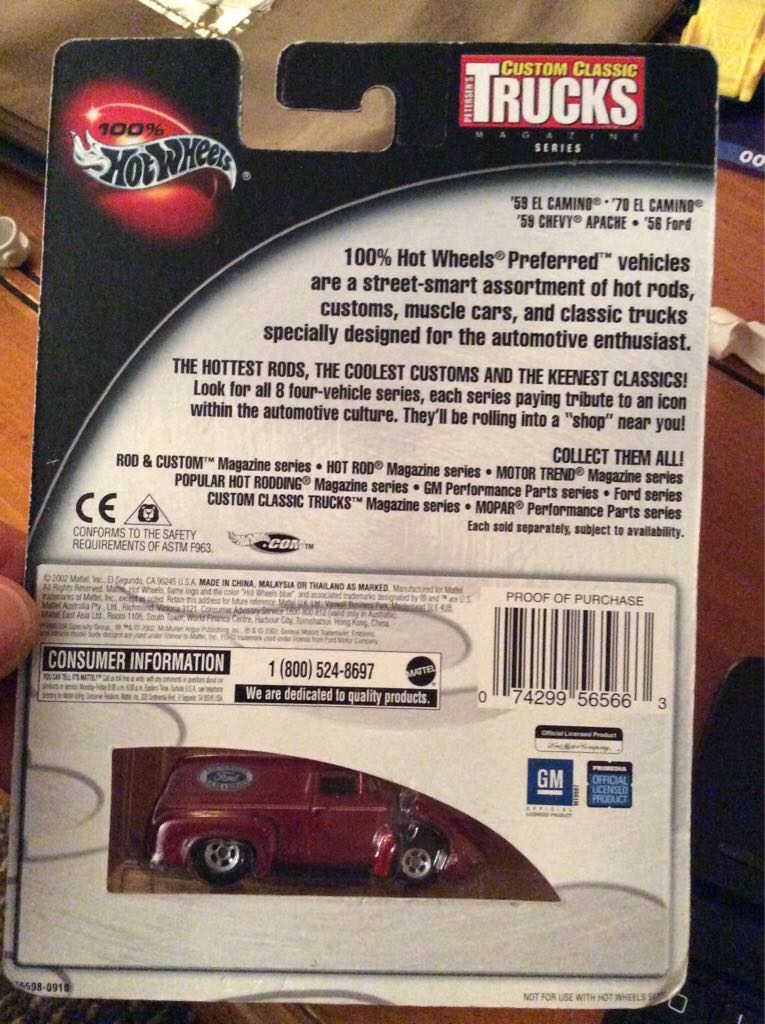 Petersen’s ’56 Ford Truck - Custom Classic Trucks toy car collectible - Main Image 2