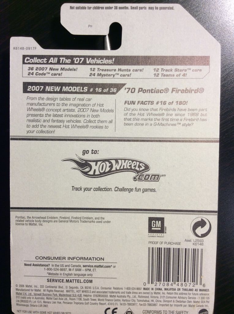 1970 Pontiac Firebird (2007) - 2007 New Models toy car collectible - Main Image 2