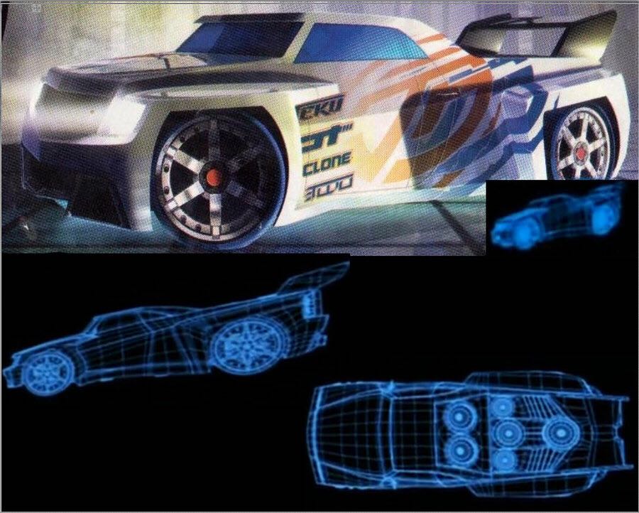 Bassline - 2005 Acceleracers toy car collectible - Main Image 2