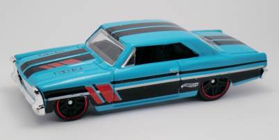 1966 Chevy Nova - HW Showroom: Muscle Mania toy car collectible - Main Image 2