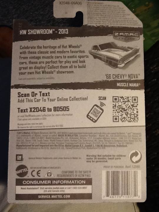 Chevy Nova ’66 - Muscle Mania toy car collectible - Main Image 2