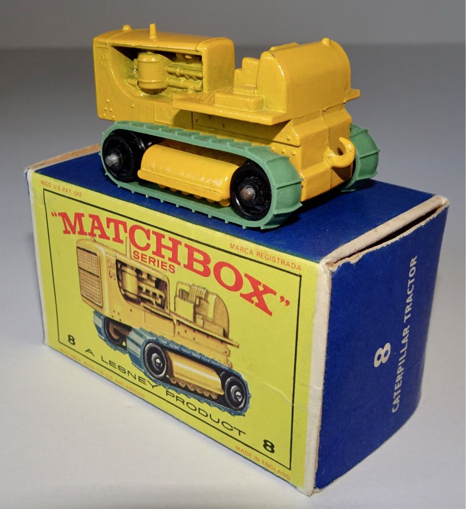 Caterpillar Tractor - Matchbox 75 RW toy car collectible - Main Image 2